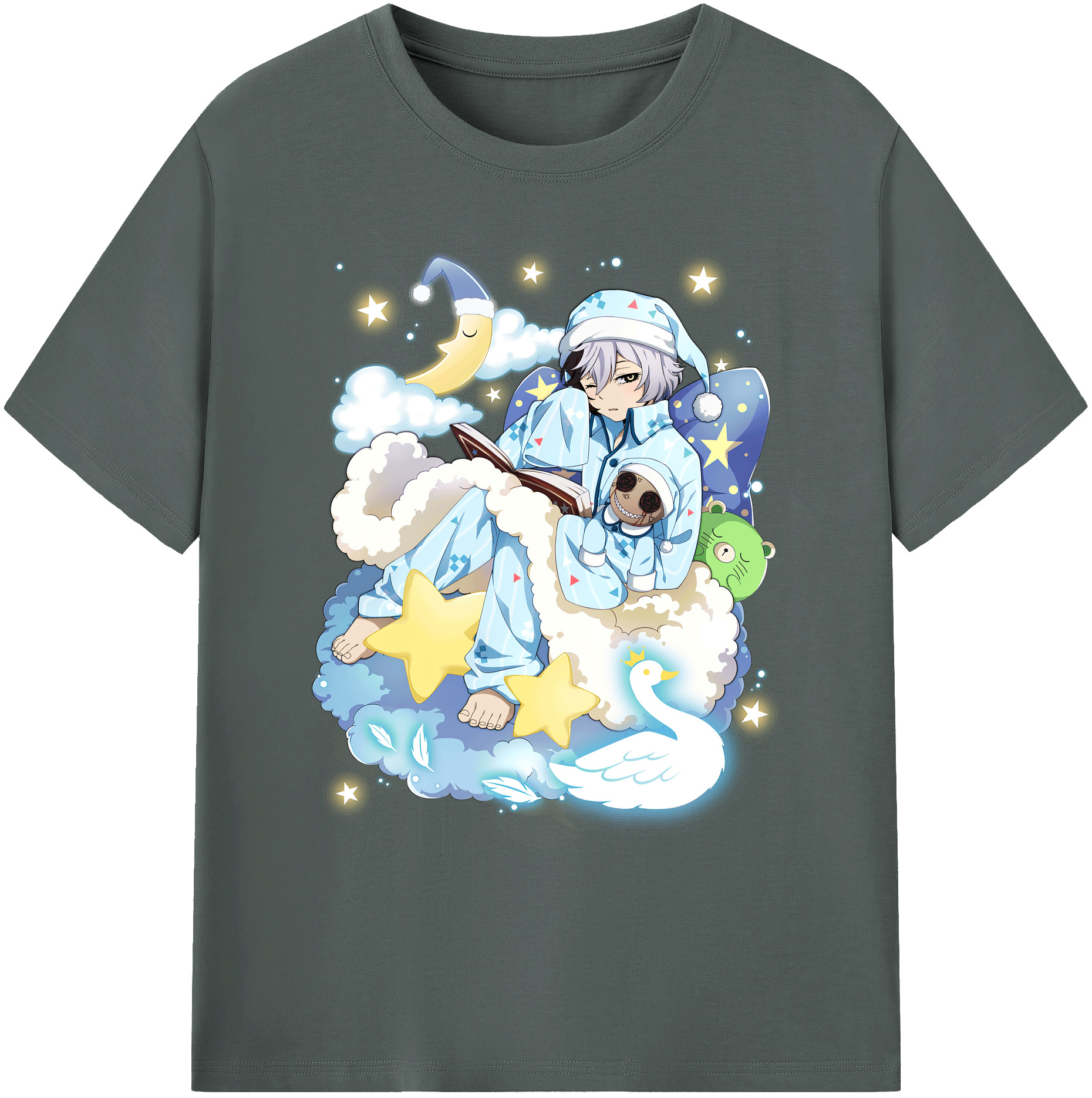（画像用） 文豪ストレイドッグス Bungo Stray Dogs 綿100％ メンズ半袖Tシャツ｜肌触りやわらか＆通気性